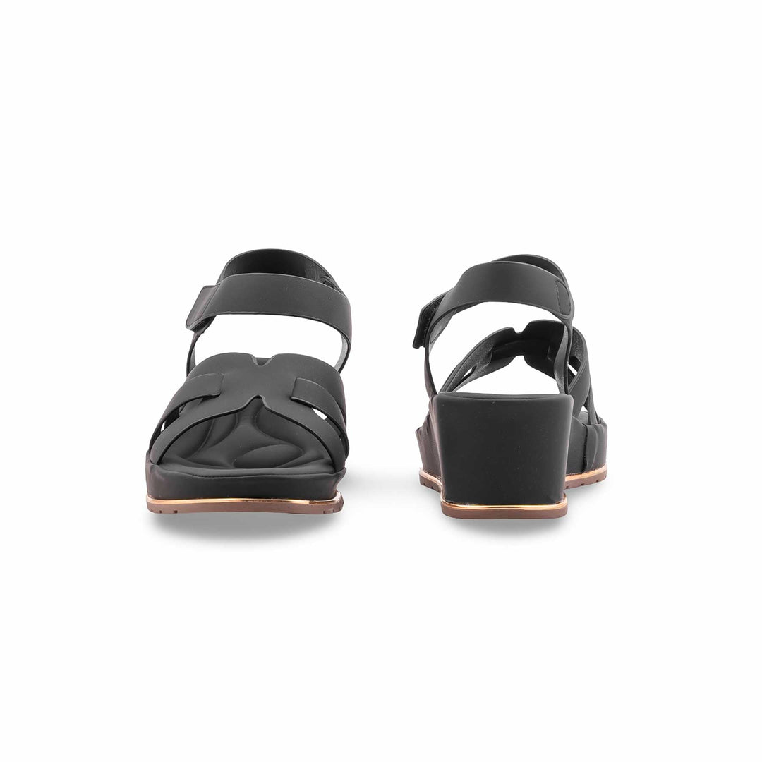 Black Formal Slipper For Ladies PU0764