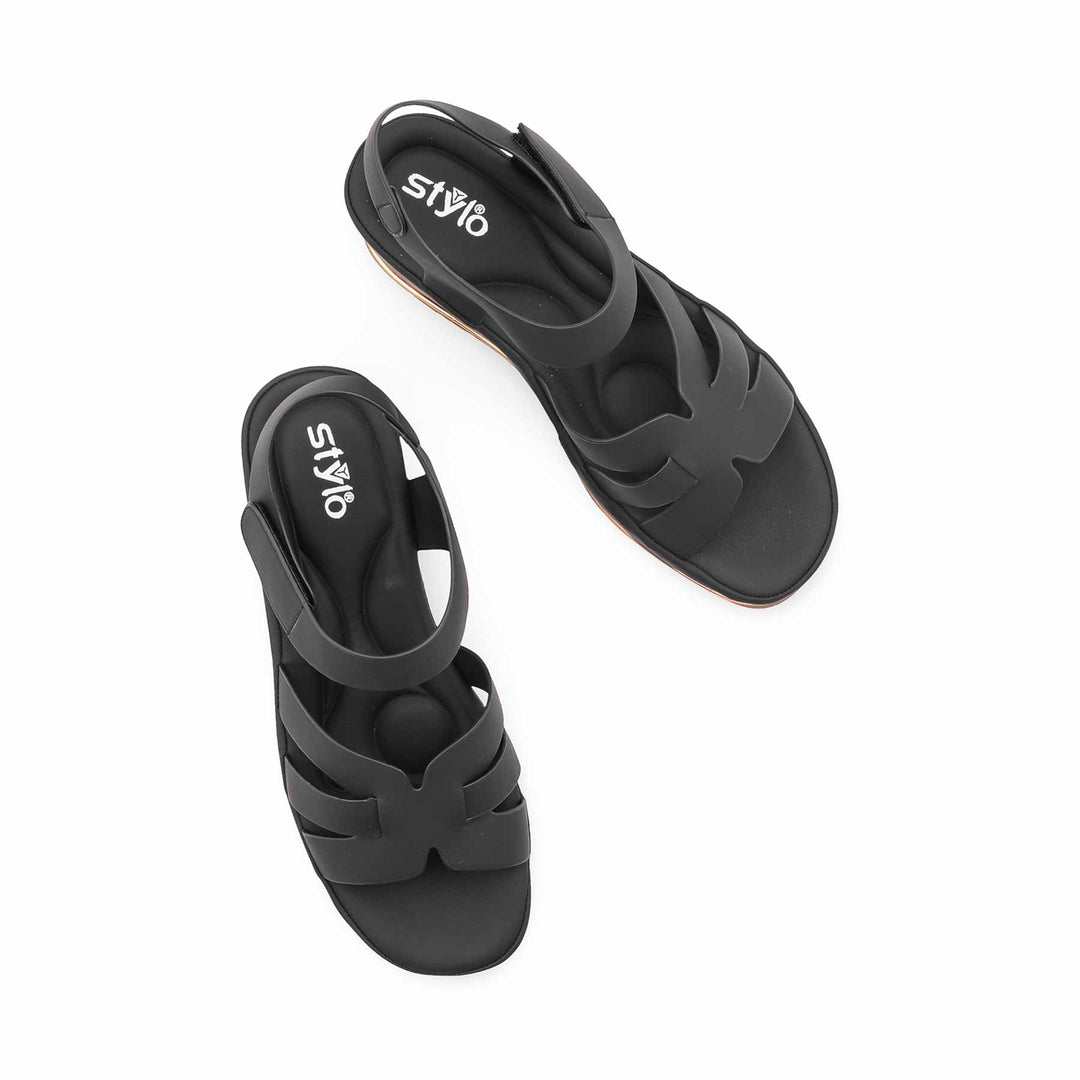 Black Formal Slipper For Ladies PU0764