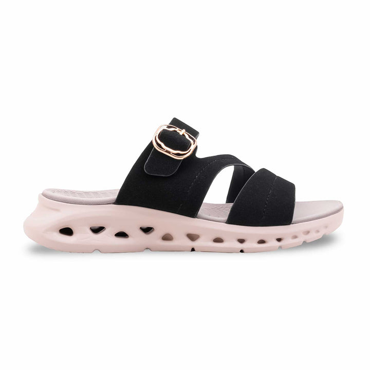 Black Formal Slipper For Ladies PU0779