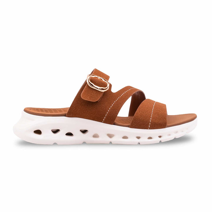 Brown Formal Slipper For Ladies PU0779