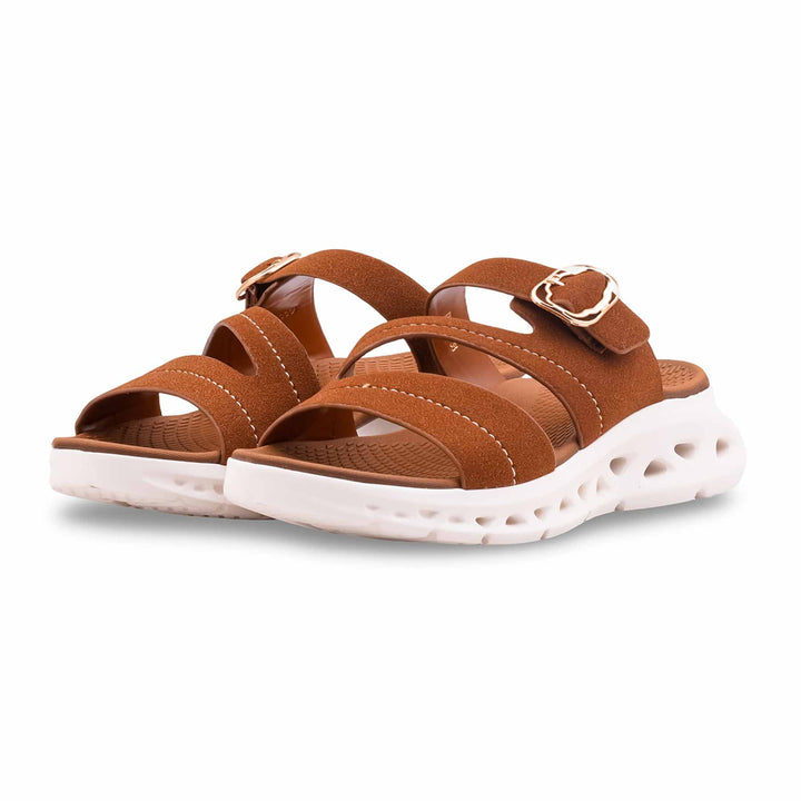 Brown Formal Slipper For Ladies PU0779