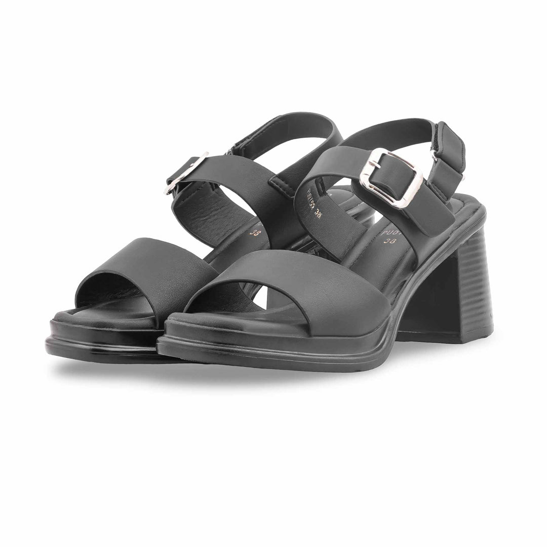 Black Formal Sandal For Women PU0785