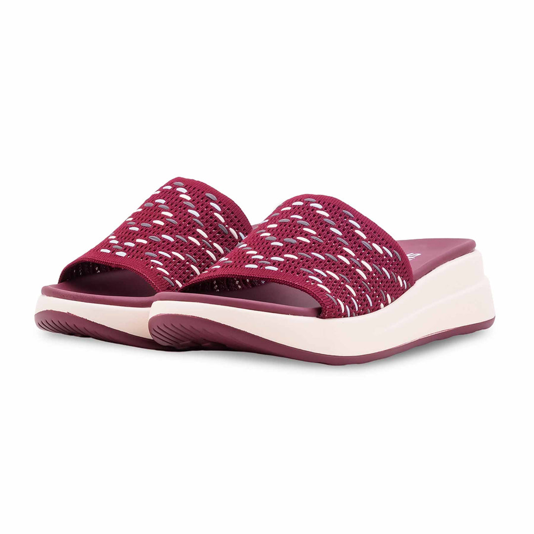 Maroon Formal Slipper For Ladies PU0795