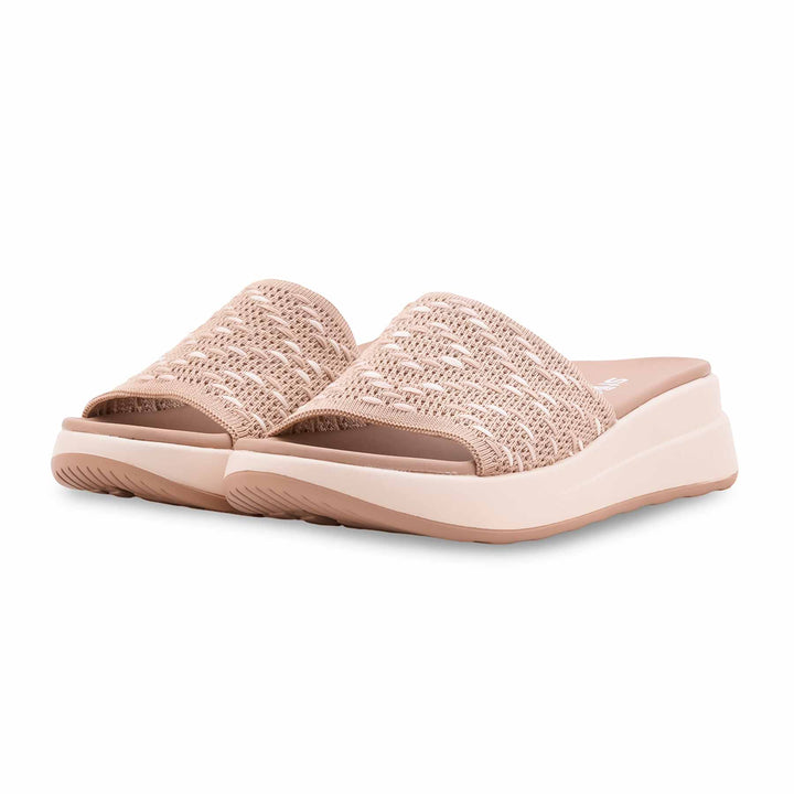 Beige Formal Slipper For Ladies PU0795