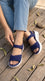 Navy Formal Sandal For Ladies PU0799
