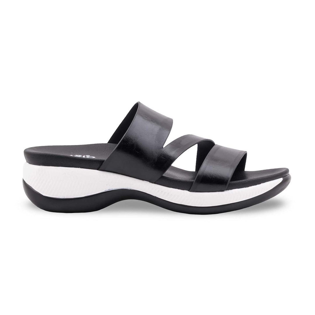 Black Formal Slipper For Ladies PU0859
