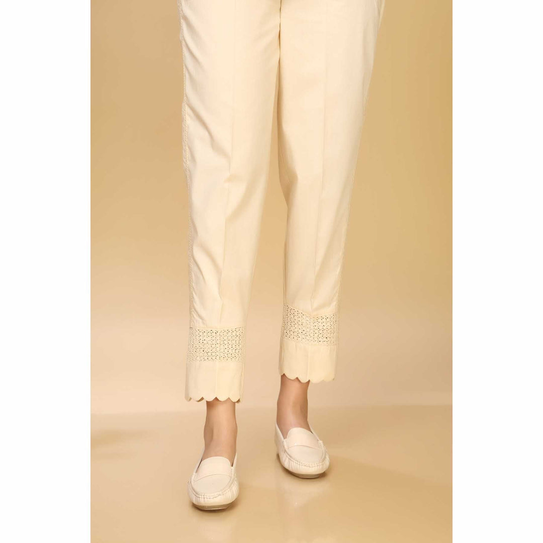 Cambric Slim Fit Embellished Trouser