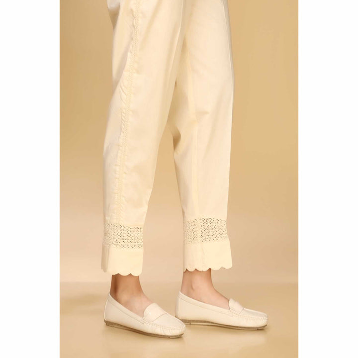 Cambric Slim Fit Embellished Trouser