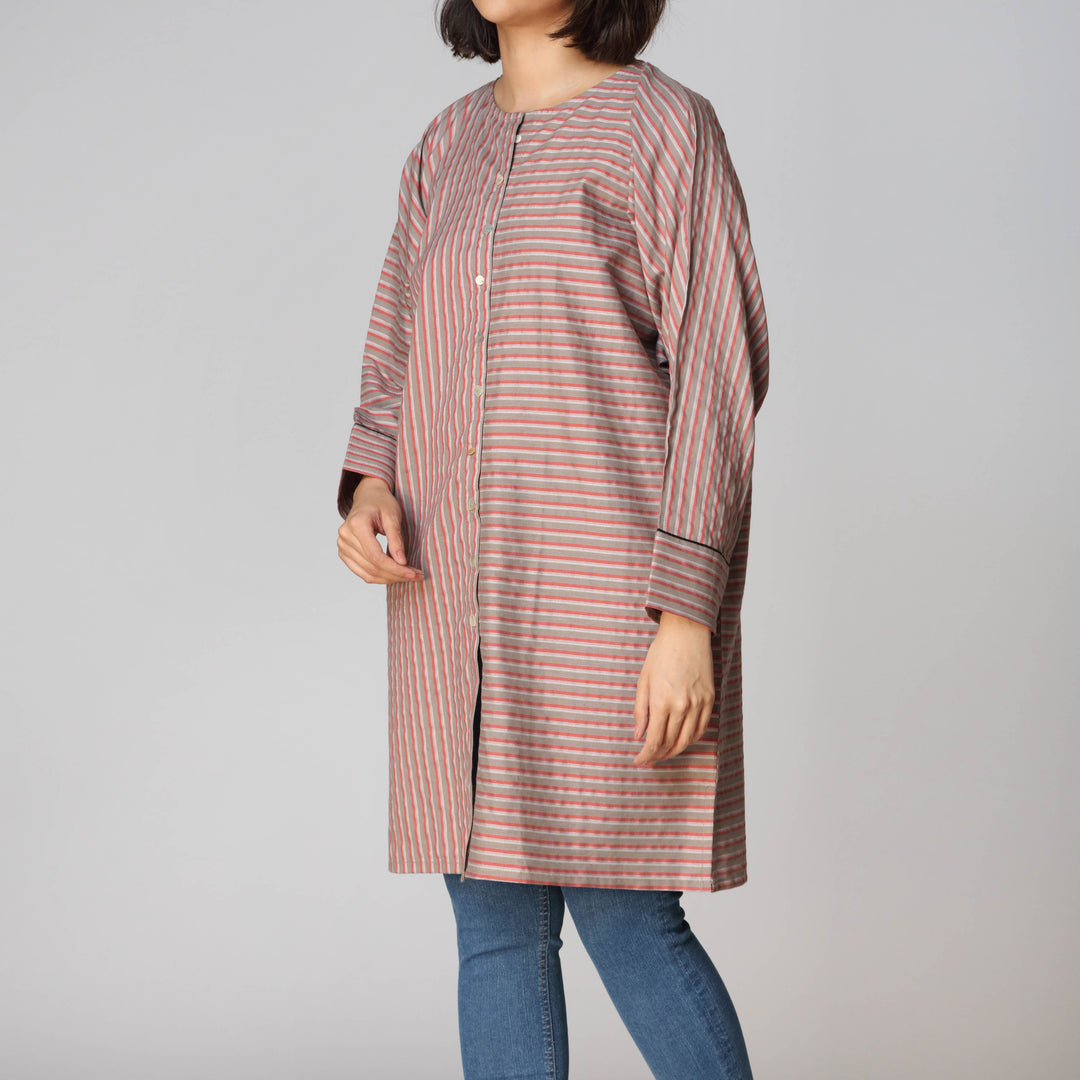 1PC- Cotton Stripe Shirt  PW2127