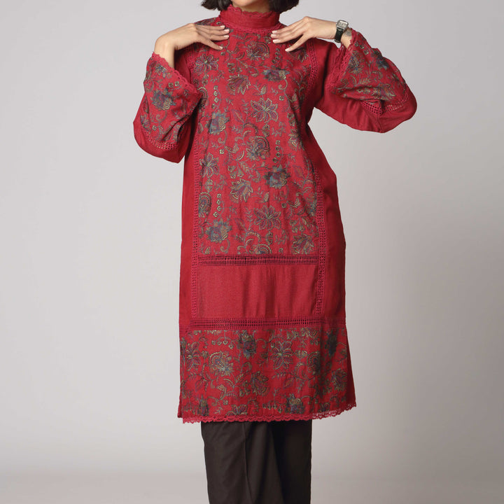 1PC- Karandi Embellished Shirt 