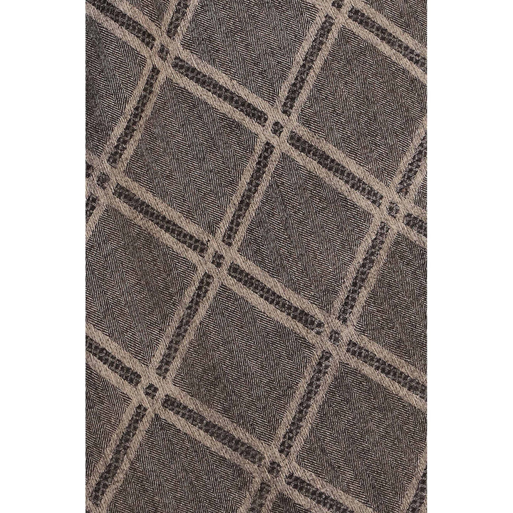 Grey Cross Check Stole PW2712