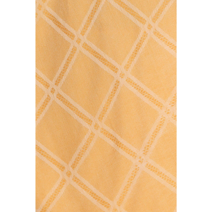 Yellow Cross Check Stole PW2712