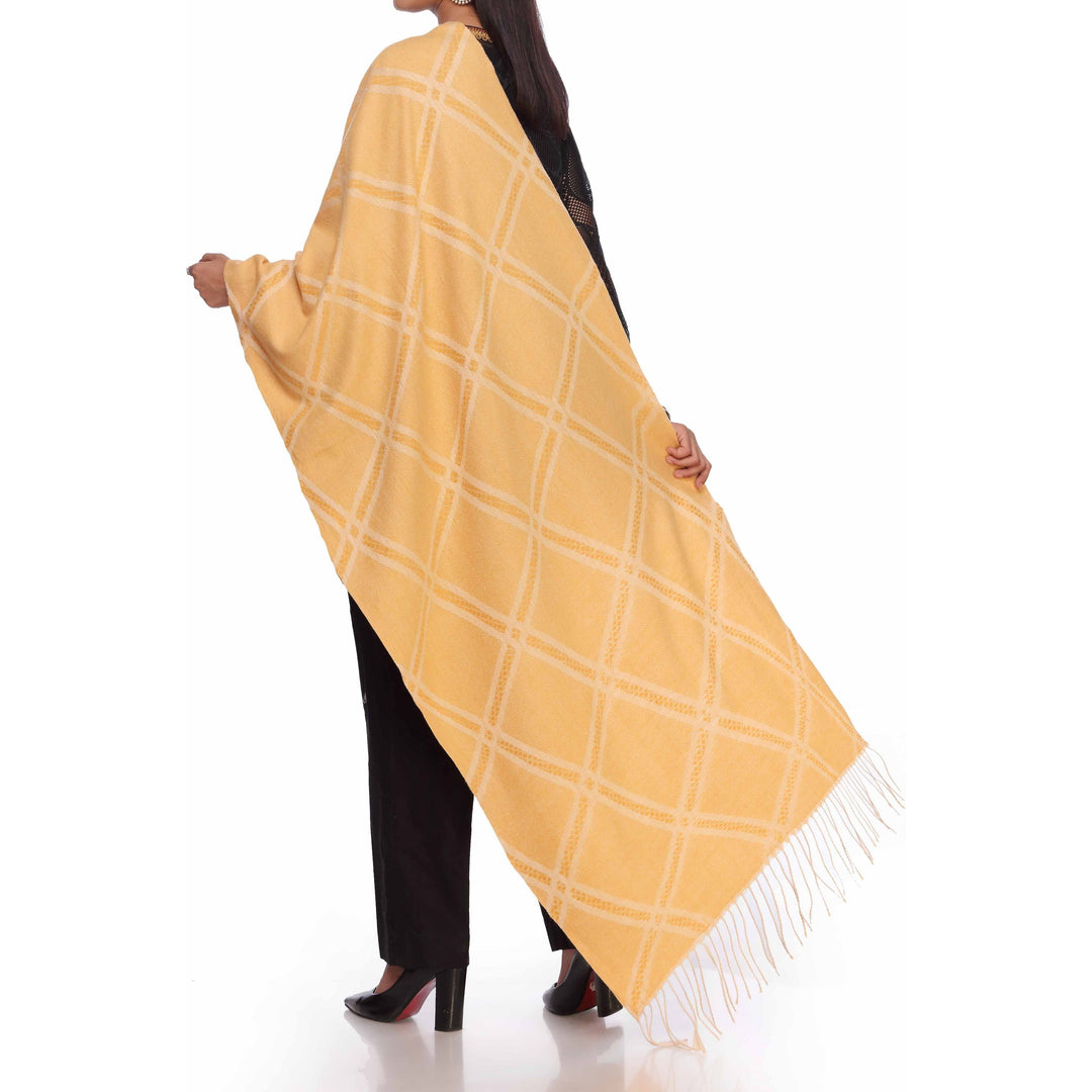 Yellow Cross Check Stole PW2712