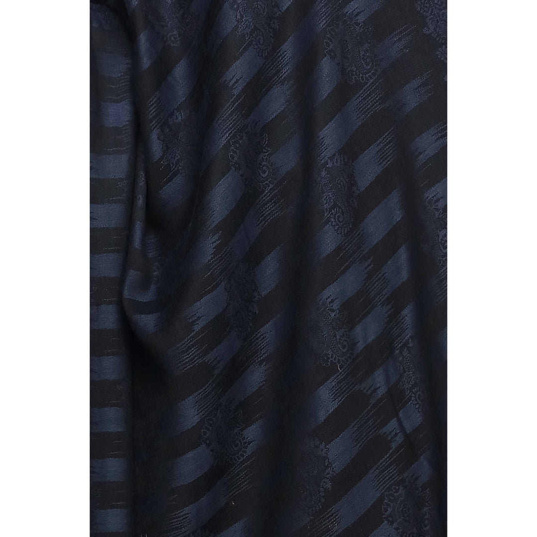 Blue Jacquard Shawl PW2715