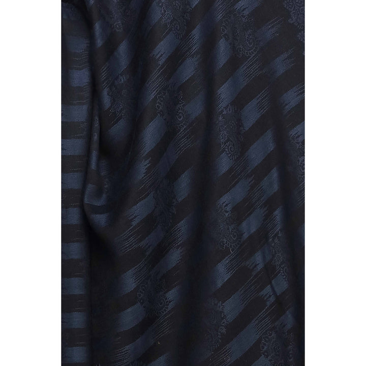 Blue Jacquard Shawl PW2715