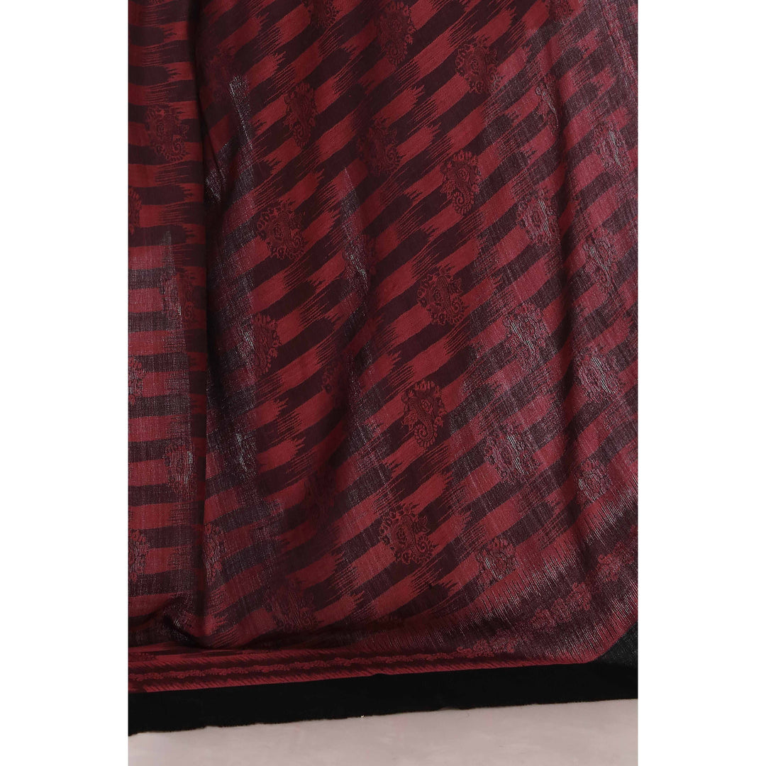 Red Jacquard Shawl PW2715