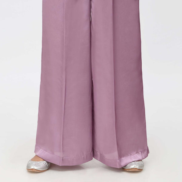 Purple Dyed Grip Silk Plazo PW3644