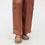 Brown Scallops Grip Silk Straight Trouser PW3645