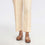 Beige Plain Khaddar Straight Fit Trouser PW3696