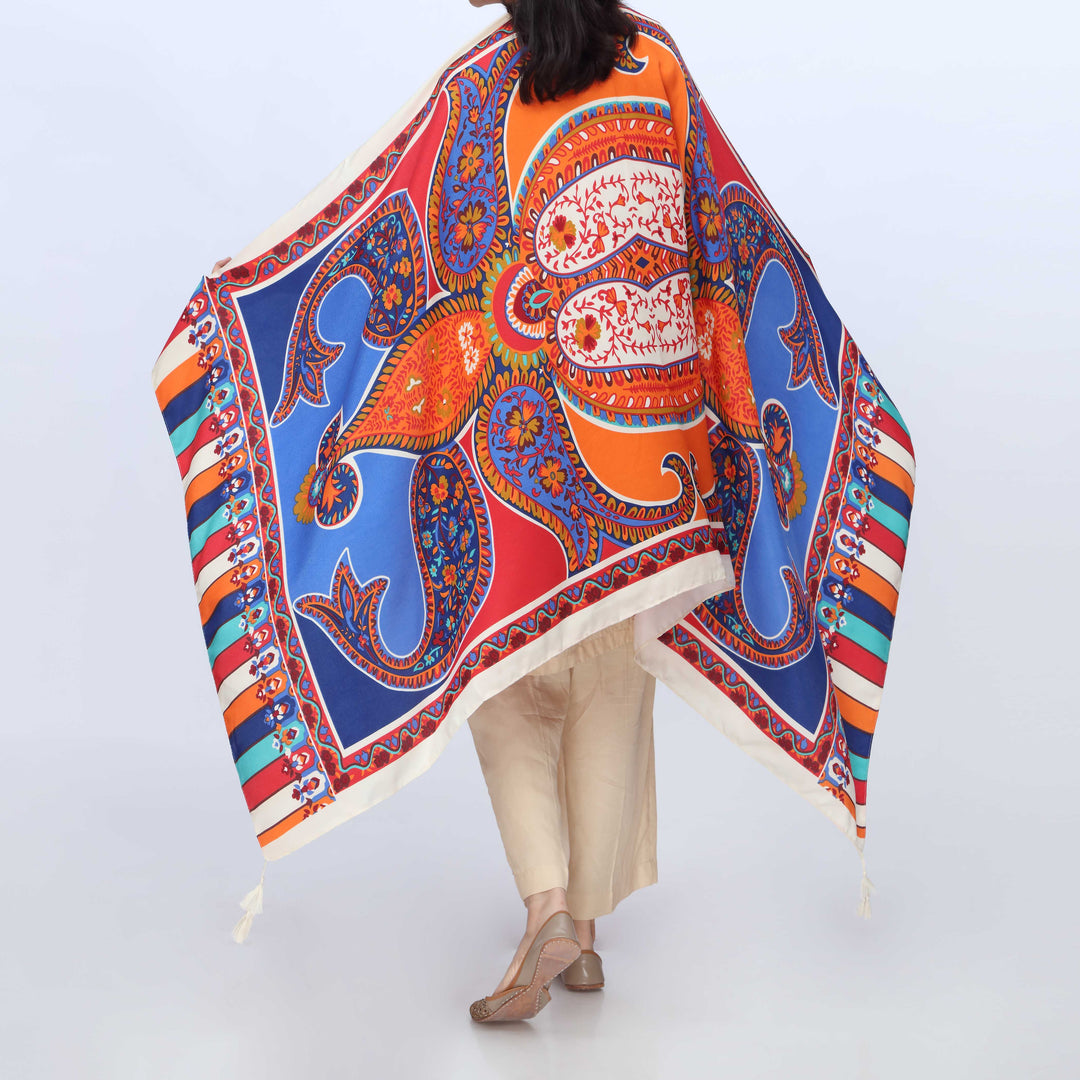Blue Digital Printed Dupatta PW3770