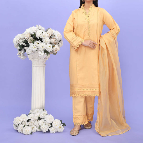 3PC- Embellished Khaddar Suit PW4112
