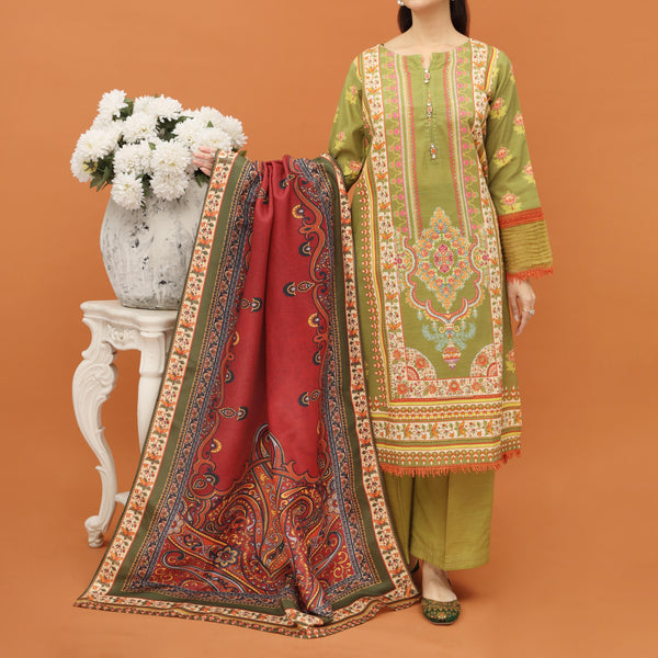 2PC- Digital Printed Khaddar Suit PW4147