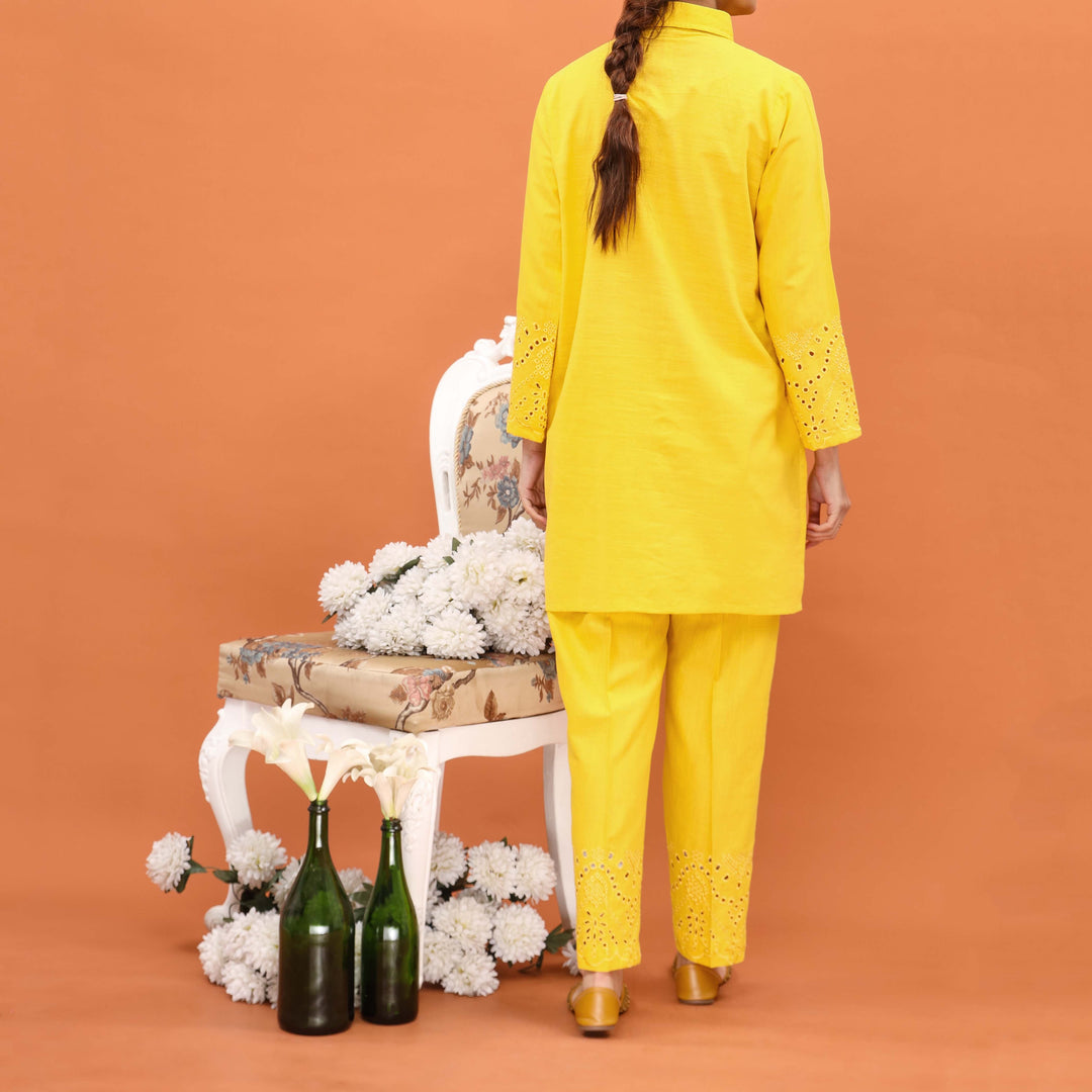 2PC- Embriodered Khaddar Suit PW4195