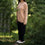 Beige Velvet Sweater with Beads on Front PW4829