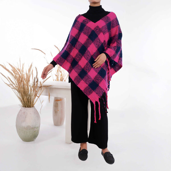 Skpink Winter Acrylic Cape Shawl PW4902