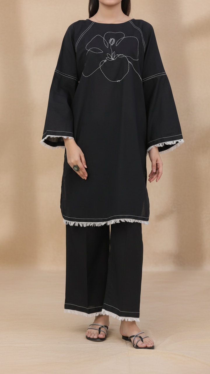Kara<br>2 PC Embroidered Suit PW5002