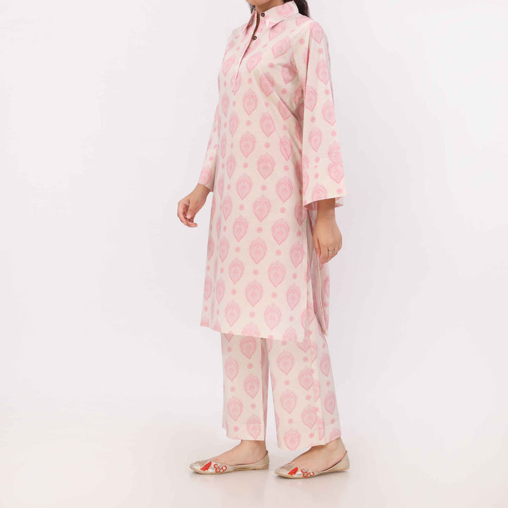 2PC Digital Printed Cotton Cambric Co-Ord Set PW5028
