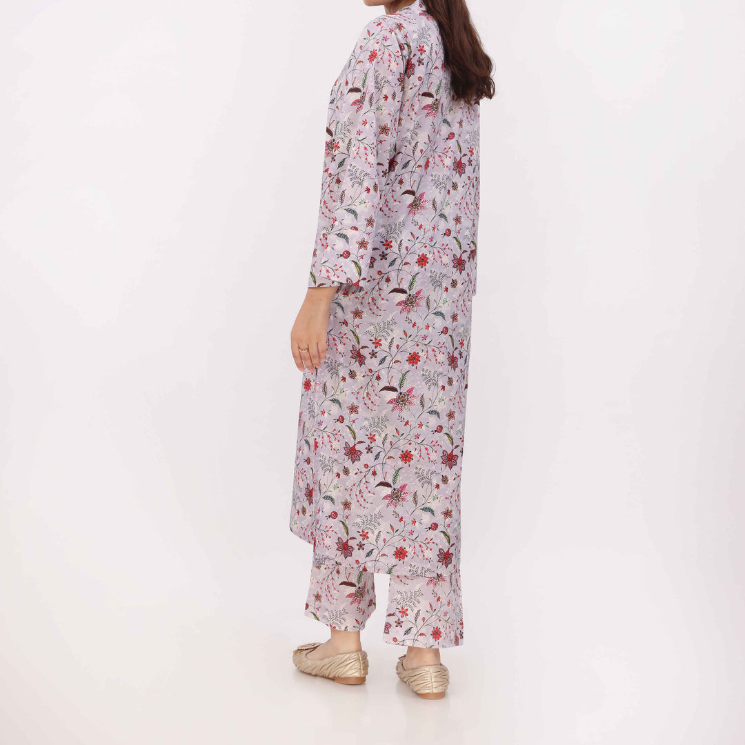 2PC Digital Printed Cotton Cambric Co-Ord Set PW5034