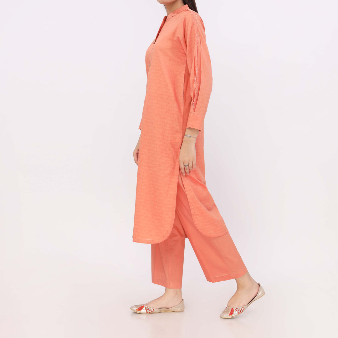 2PC Dyed Dobby Suit