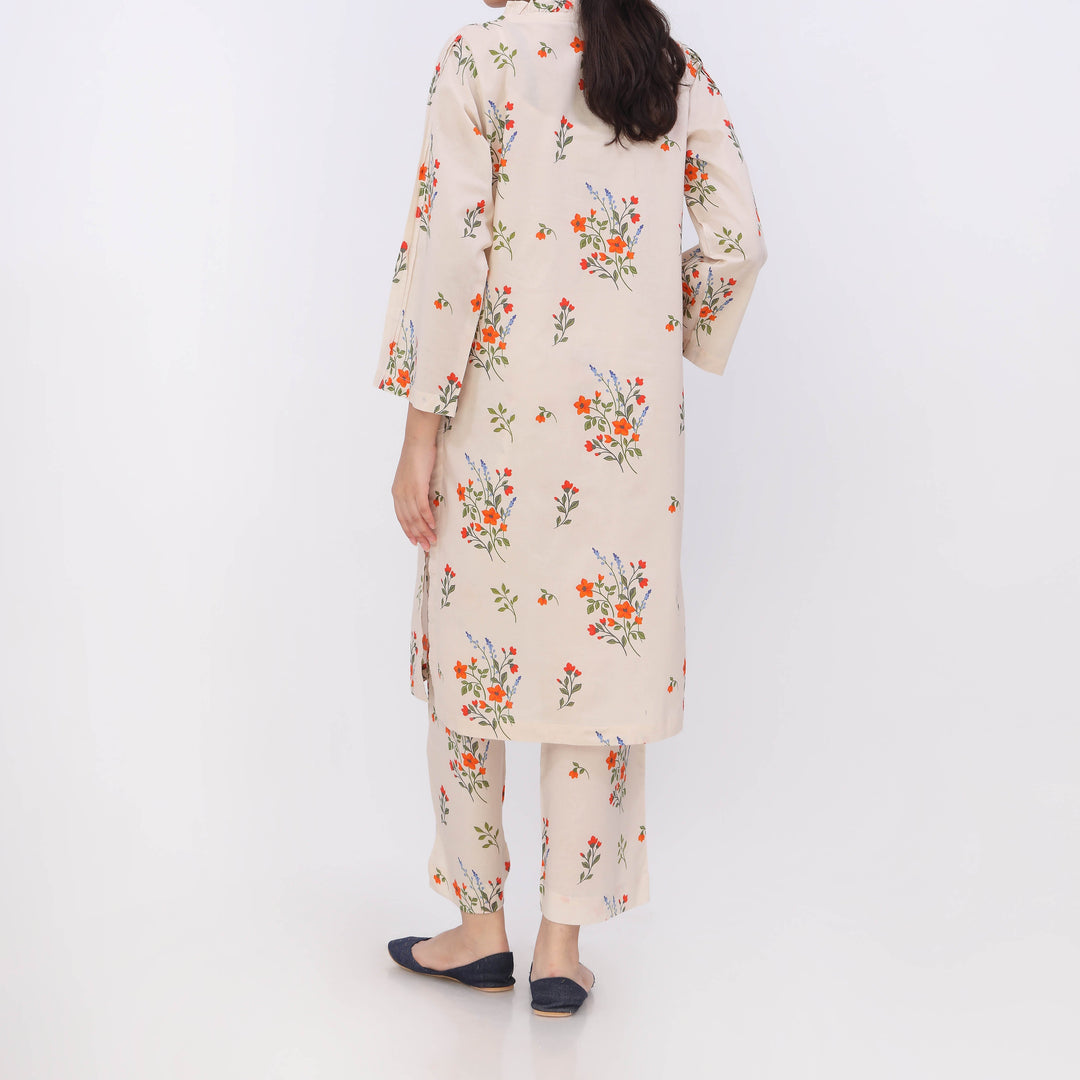 2PC- Digital Printed Cotton Cambric Co-Ord Set PW5068