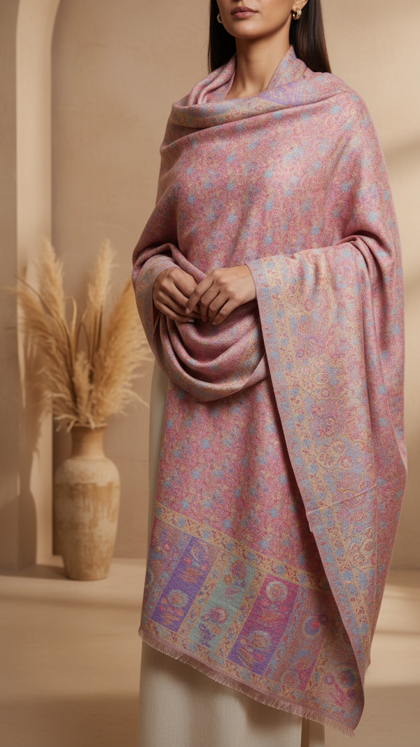 Pink Winter Stole PW5744