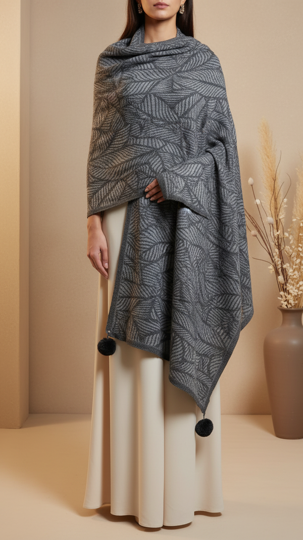 Black Winter Stole PW5745