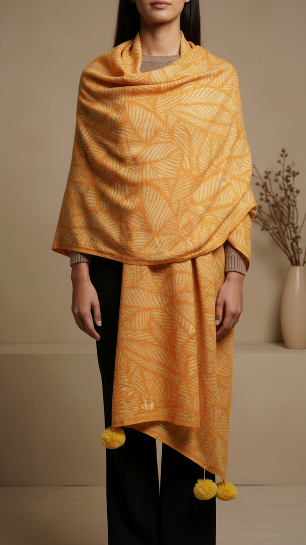 Mustard Winter Stole PW5745