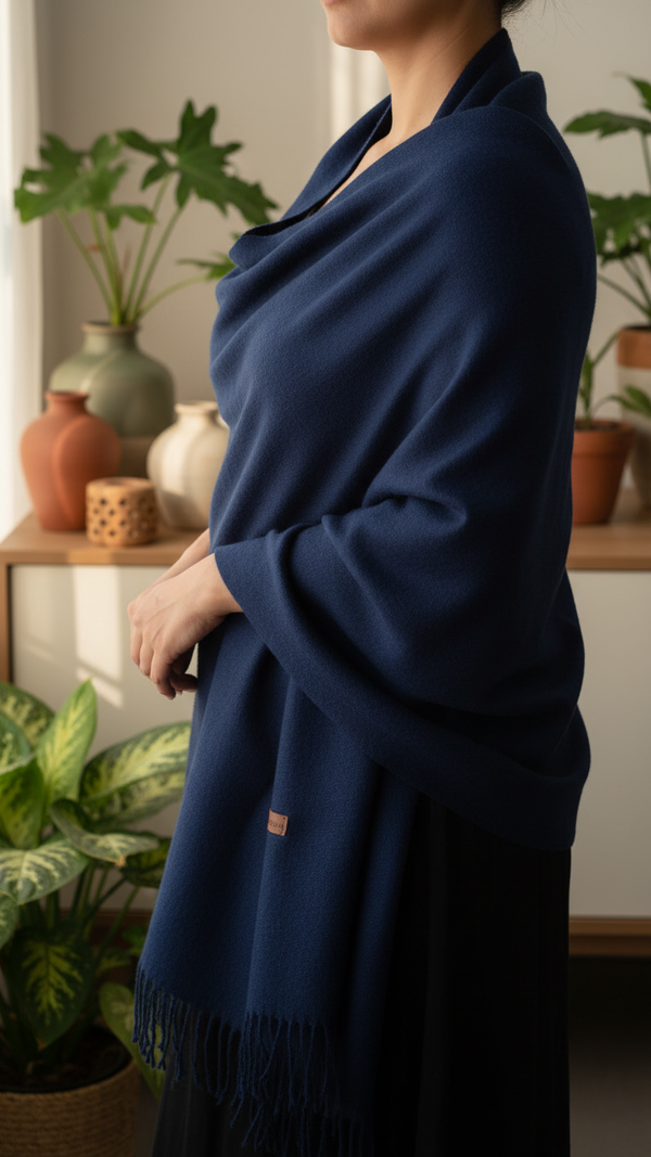 Navy Winter Stole PW5760