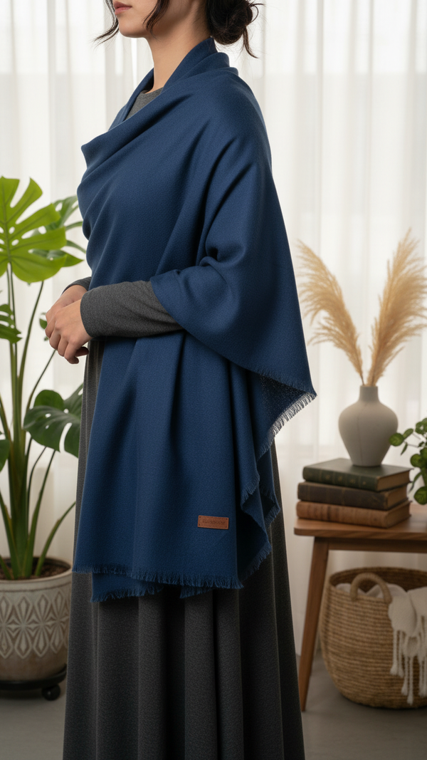 وشاح شتوي كحلي PW5767