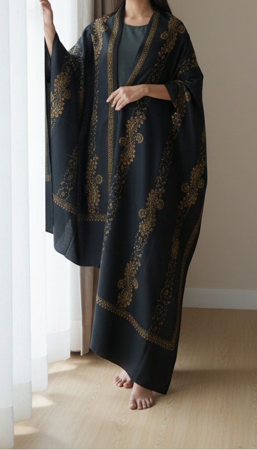 Black Winter Shawl PW5870