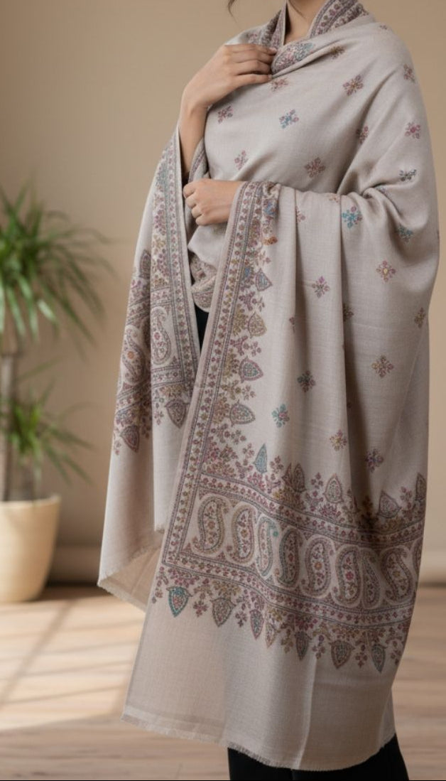Beige Winter Shawl PW5871