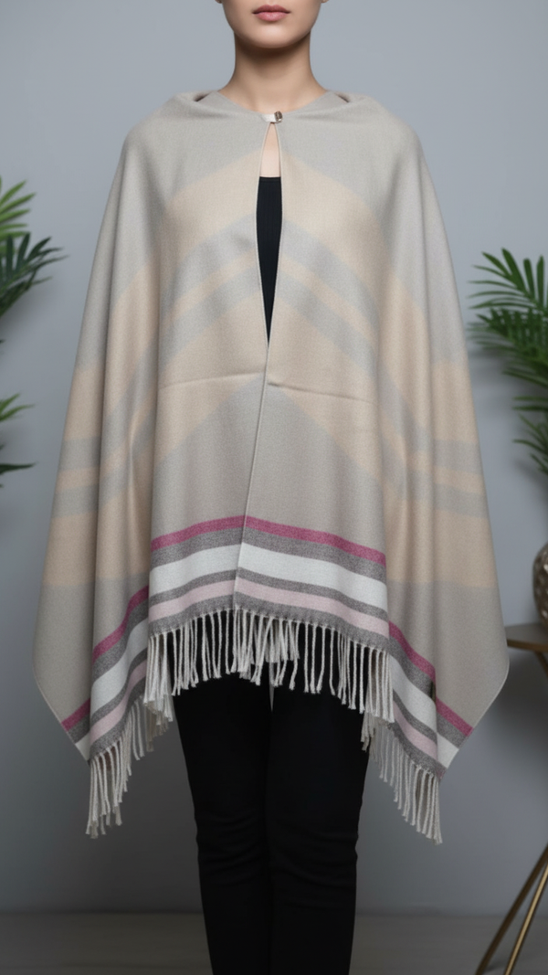 Mustard Winter Cape shawl PW5907