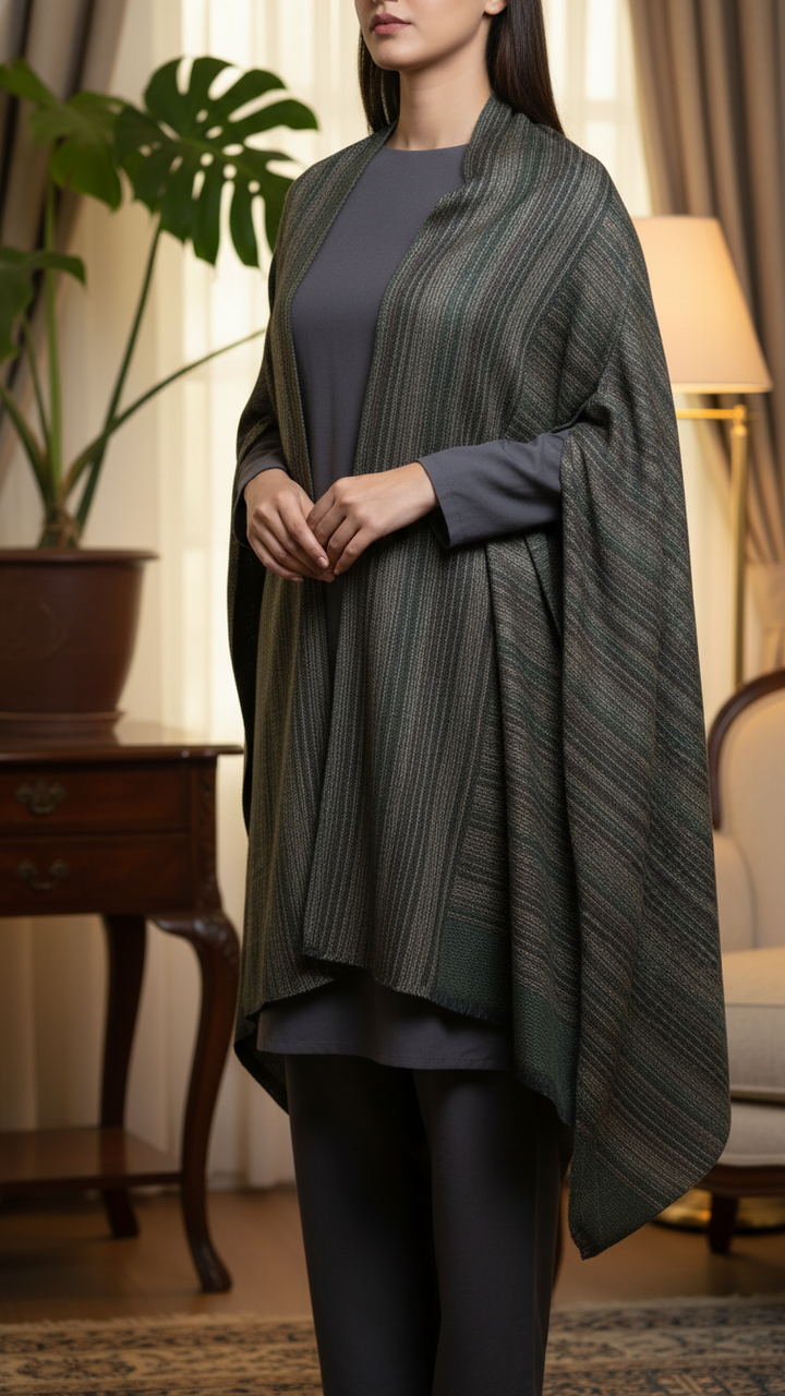 Mehndi Winter Cape shawl PW5910