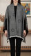 Grey Winter Cape Shawl PW5932