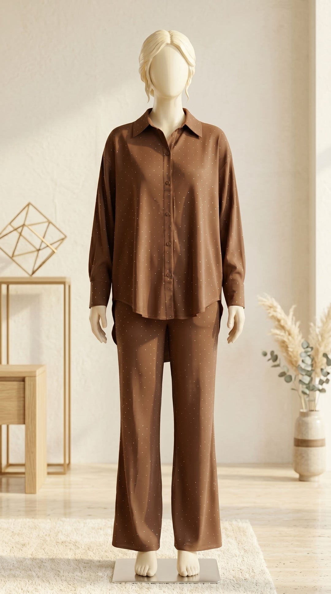 2 PC Embellished Blended Mix Suit PW607202