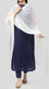 White Crinkle Chiffon Dupatta PW9791