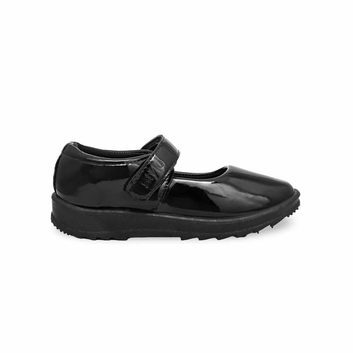 Girls Black Patent School Shoes SK0051