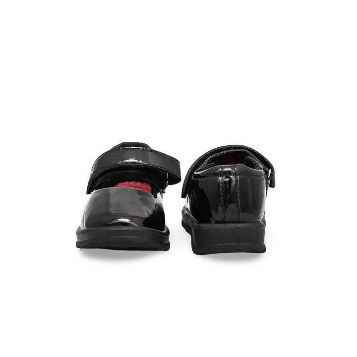 Girls Black Patent School Shoes SK0051