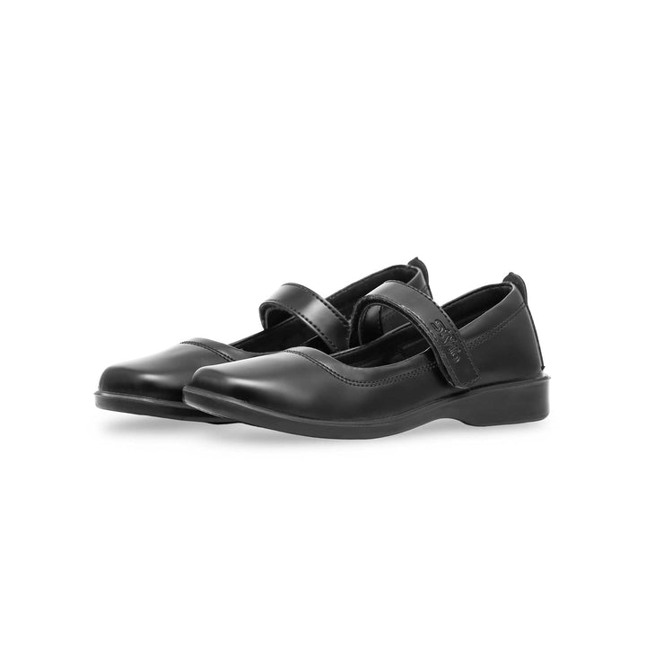 Girls Black Uniform School Shoes SK0061