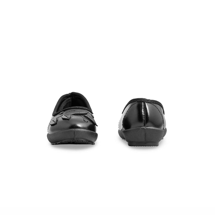 Girls Black School Shoes SK0072
